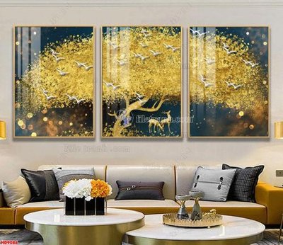 File ảnh File tranh bộ hiện đại HD9086 (gốc) in PP, decal