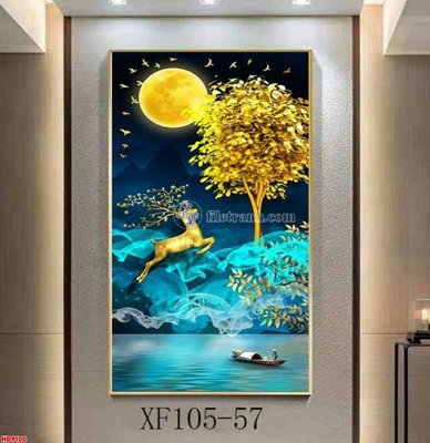 File gốc File tranh bộ hiện đại HD9100 (ảnh chi tiết) để in lụa