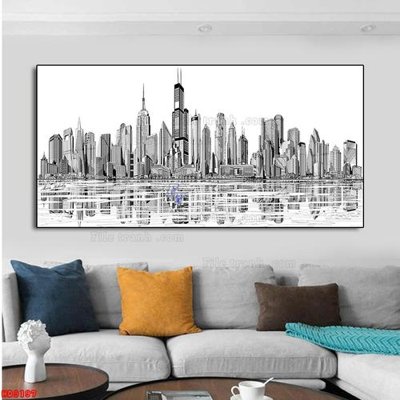 Download file gốc File tranh bộ hiện đại HD9197 (in lụa) cao cấp