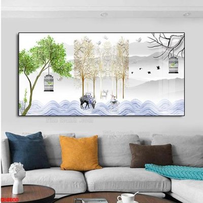 Download file gốc File tranh bộ hiện đại HD9388 (in mica) logo