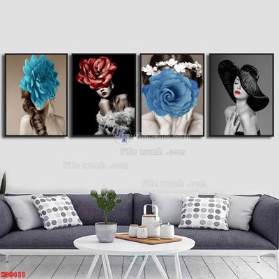 File in trần File tranh bộ hiện đại HD9411 (bản gốc) mây trời