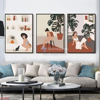 Tải file gốc File tranh bộ hiện đại HD9526 (bản PSD) chỉnh sửa được