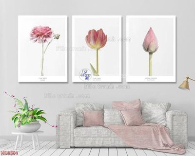 File in lụa File tranh bộ hiện đại HD9564 (chất lượng cao) File tranh bộ hiện đại HD9564