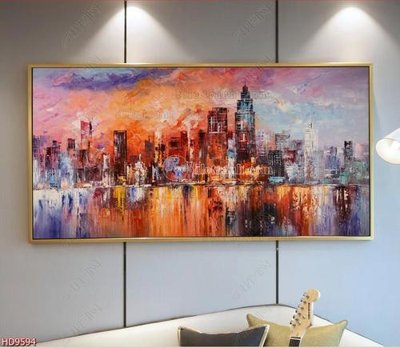 File gốc File tranh bộ hiện đại HD9594 (in lụa) tranh thuận buồm