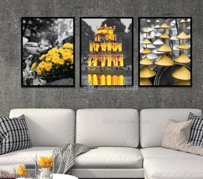 Tải file File tranh bộ hiện đại HD9637 (ảnh gốc) file TIFF