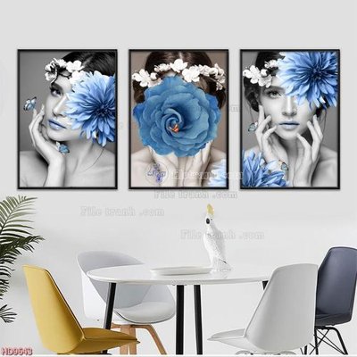 File ảnh File tranh bộ hiện đại HD9643 (gốc) in biển hiệu