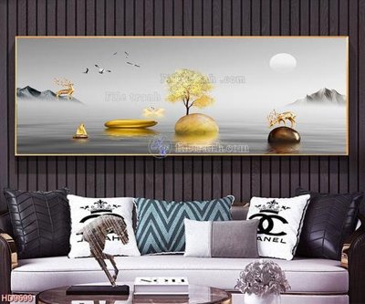 Download file gốc File tranh bộ hiện đại HD9699 (in mica) logo