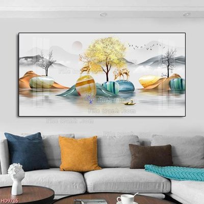 File tranh trang trí File tranh bộ hiện đại HD9716 (file gốc)