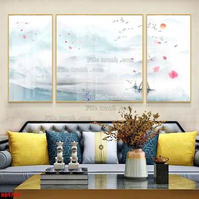 File PSD File tranh bộ hiện đại HD9762 (nguyên bản) cho thiết kế