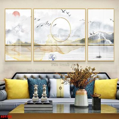 File PSD File tranh bộ hiện đại HD9786 (bản gốc) độ phân giải cao