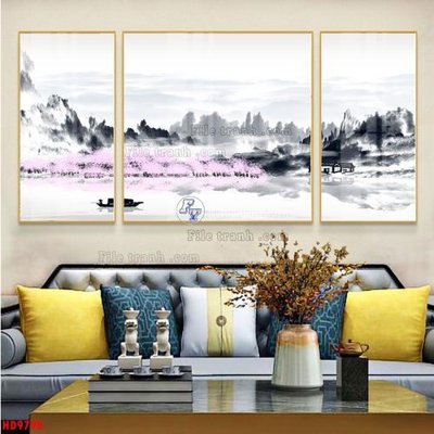 File in ấn File tranh bộ hiện đại HD9798 (bản gốc) sắc nét