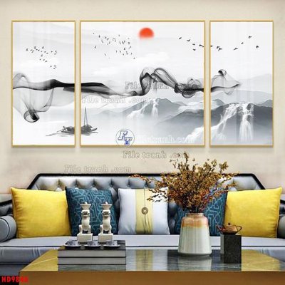 File in ấn File tranh bộ hiện đại HD9846 (bản gốc) chất lượng cao