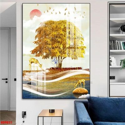 File gốc File tranh bộ hiện đại HD9851 (thiết kế) cho in ấn