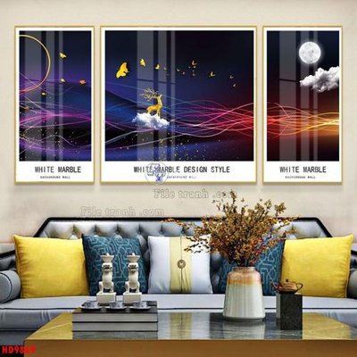 File tranh File tranh bộ hiện đại HD9869 (file gốc) chủ đề phong thủy