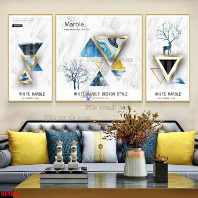 File tranh in tráng gương File tranh bộ hiện đại HD9876 (siêu nét)