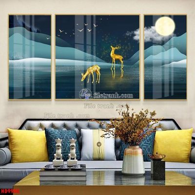 File gốc File tranh bộ hiện đại HD9906 (in ấn) không giới hạn