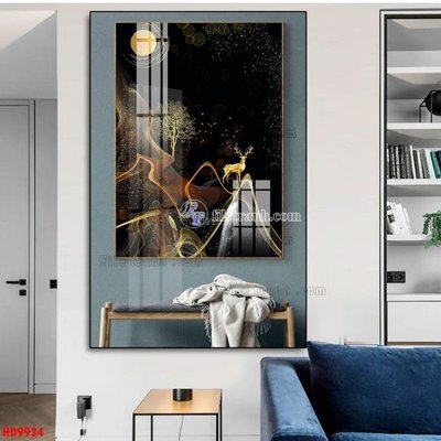 File gốc File tranh bộ hiện đại HD9934 (in 3D) cho trang trí