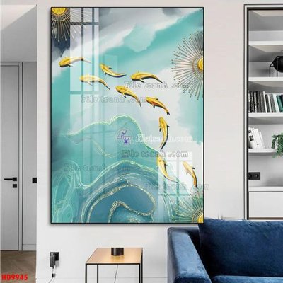 File in trần File tranh bộ hiện đại HD9945 (bản gốc) bầu trời