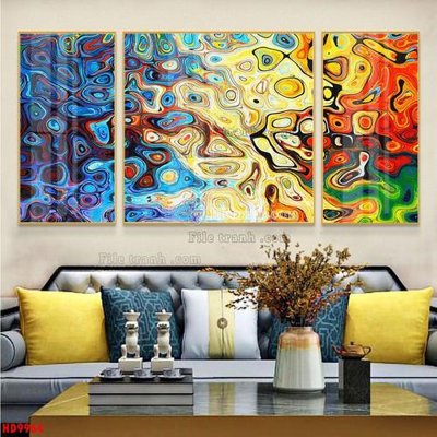 File gốc File tranh bộ hiện đại HD9964 (AI/EPS) cho in ấn