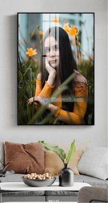 File tranh File tranh quán cắt tóc HR135 (gốc) chủ đề trừu tượng