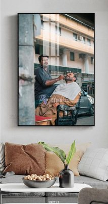 File ảnh File tranh quán cắt tóc HR212 (gốc) in backdrop sự kiện