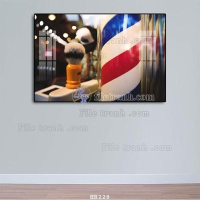 Mua file gốc File tranh quán cắt tóc HR228 (in ấn) tại Filetranh.com
