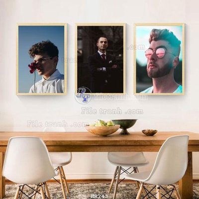 File in lụa File tranh quán cắt tóc HR243 (phong cảnh) File tranh quán cắt tóc HR243