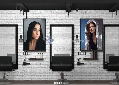 File ảnh File tranh quán cắt tóc HR254 (gốc) in Hiflex