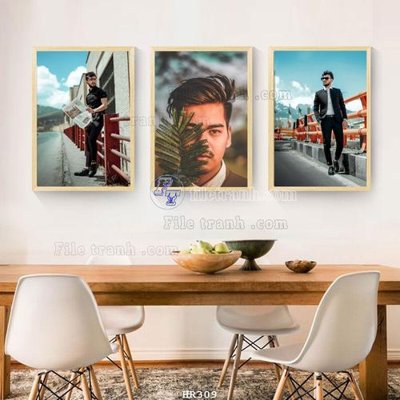 File ảnh File tranh quán cắt tóc HR309 (gốc) cho trang trí nhà hàng