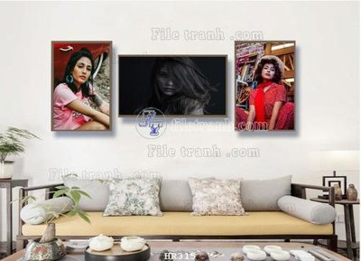 File gốc File tranh quán cắt tóc HR315 (in lụa) cao cấp