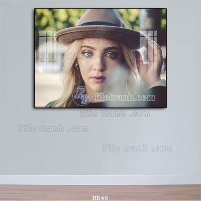 Tải file File tranh quán cắt tóc HR48 (ảnh gốc) in tranh kính