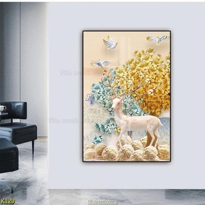 File gốc File tranh treo hiện đại K129 (ảnh chi tiết) để in lụa