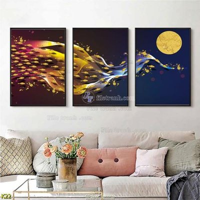 File in ấn cao cấp File tranh treo hiện đại K22 (file gốc)