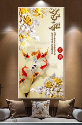 File tranh PSD File tranh hiện đại pha lê gương KF100019 chất lượng cao