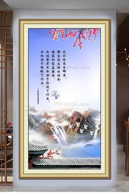 File tranh gốc File tranh hiện đại pha lê gương KF100039 (bản quyền) file PSD