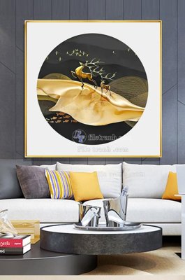 File in trần File tranh hiện đại pha lê gương KF100116 (bản gốc) 5D