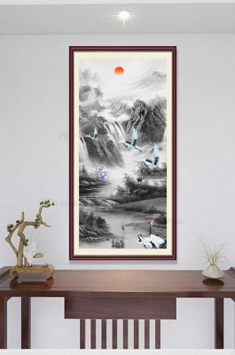 Tải file File tranh hiện đại pha lê gương KF100136 (gốc) chủ đề tâm linh