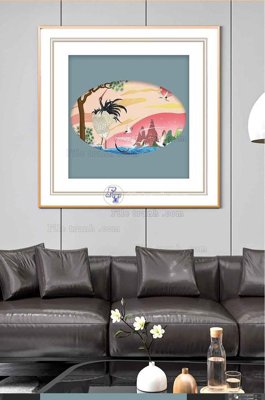 Mua file gốc File tranh hiện đại pha lê gương KF100186 (PSD) tại Filetranh.com