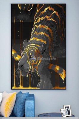 Tải file File tranh hiện đại pha lê gương KF100233 (gốc) in tranh tráng gương