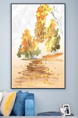 File in ấn File tranh hiện đại pha lê gương KF100234 (bản gốc) sắc nét