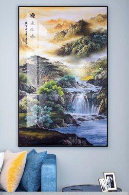 File gốc File tranh hiện đại pha lê gương KF100272 (in mica) trang trí