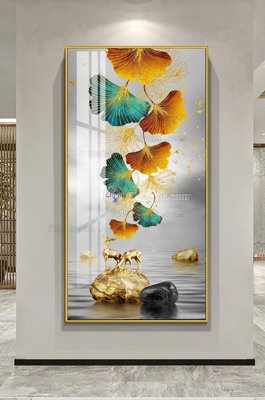 File tranh in trần File tranh hiện đại pha lê gương KF100364 (ảnh gốc siêu nét)