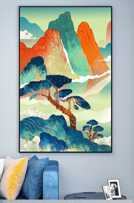 Tải file File tranh hiện đại pha lê gương KF100374 (gốc) làm file tranh quảng cáo