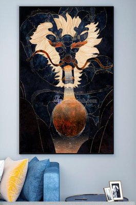 File PSD File tranh hiện đại pha lê gương KF100379 (gốc) nhiều lớp (multi-layer)