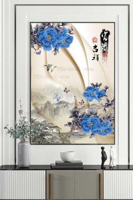 Tải file gốc File tranh hiện đại pha lê gương KF100392 (bản PSD) gốc