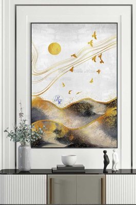 File gốc File tranh hiện đại pha lê gương KF100395 (trang trí) phòng ngủ