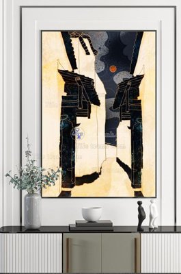 File tranh File tranh hiện đại pha lê gương KF100411 (file gốc) chủ đề phong thủy