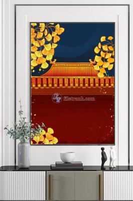 File tranh in tráng gương File tranh hiện đại pha lê gương KF100434 (siêu nét)