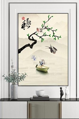 File in trần File tranh hiện đại pha lê gương KF100498 (bản gốc) mây trời