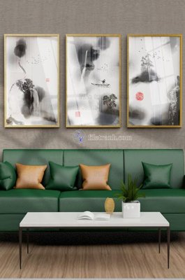 File tranh PSD File tranh hiện đại pha lê gương KF100502 chất lượng cao